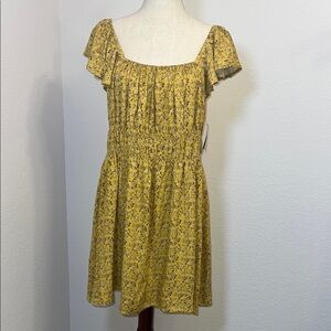Melrose and Market floral  Yellow Dress‎